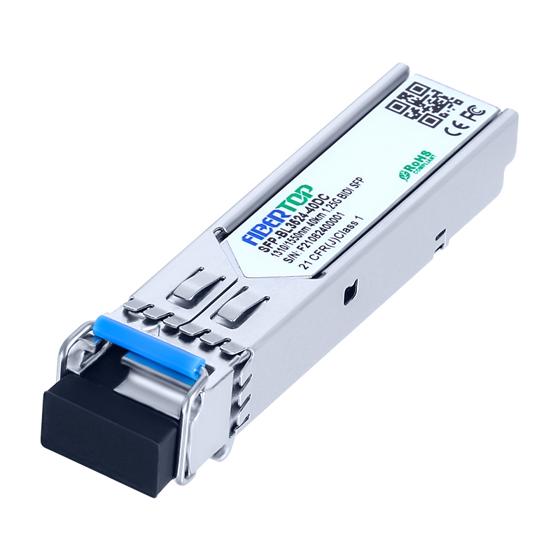 FIBERTOP 1.25G BIDI SFP 1310nm Tx/1550nm Rx 40km Singolo modulo ricetrasmettitore LC DOM