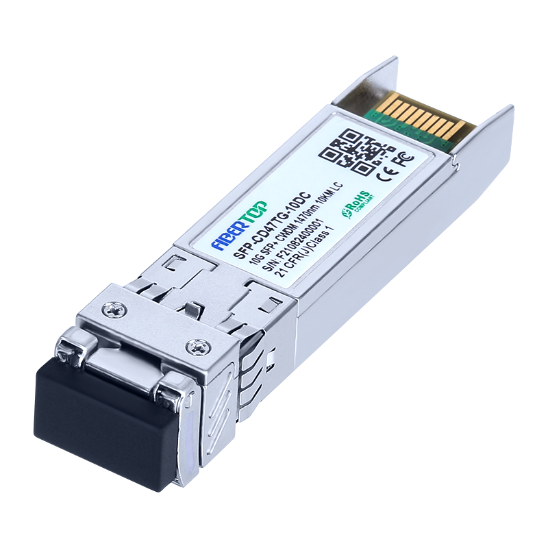 Modulo ricetrasmettitore DOM FIBERTOP 10G CWDM SFP+ SMF 1470nm~1570nm 10km LC DOM