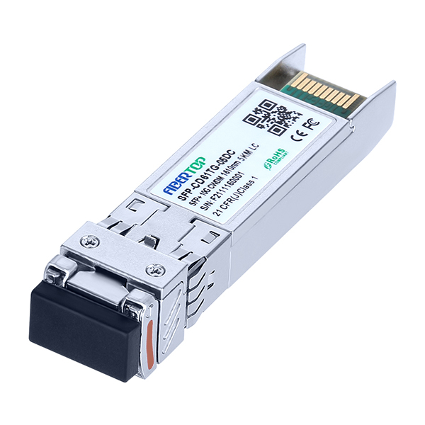 Modulo ricetrasmettitore DOM FIBERTOP 10G CWDM SFP+ 1590nm~1610nm 5km LC DOM