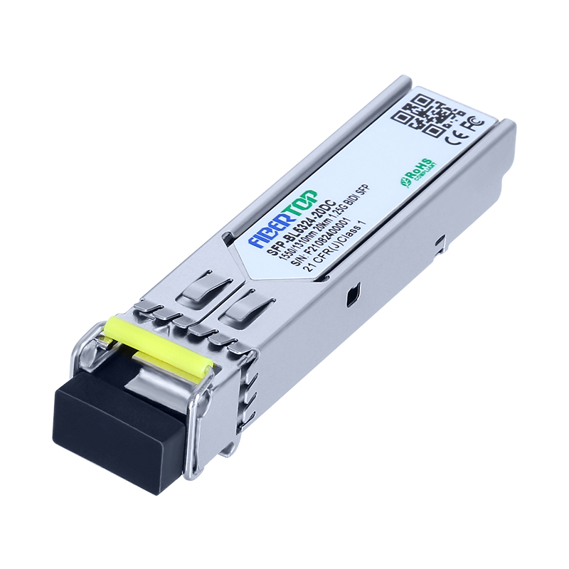 FIBERTOP 1.25G BIDI SFP SMF 1550nm Tx/1310nm Rx 20km Modulo ricetrasmettitore DOM LC singolo