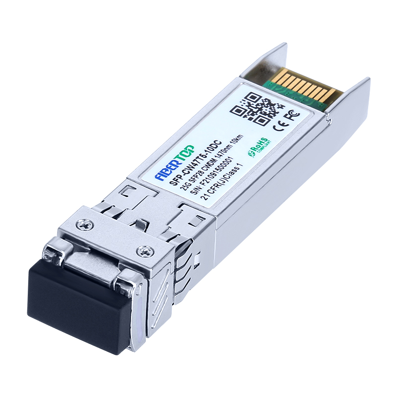 Modulo ricetrasmettitore DOM FIBERTOP 25G CWDM SFP28 SMF 1470nm 10 km LC DOM