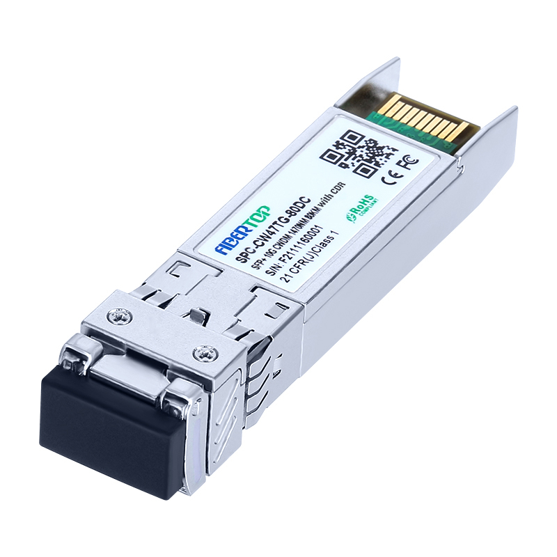 FIBERTOP 10G CWDM SFP+ con modulo ricetrasmettitore DOM CDR SMF 1470nm~1610nm 80km LC