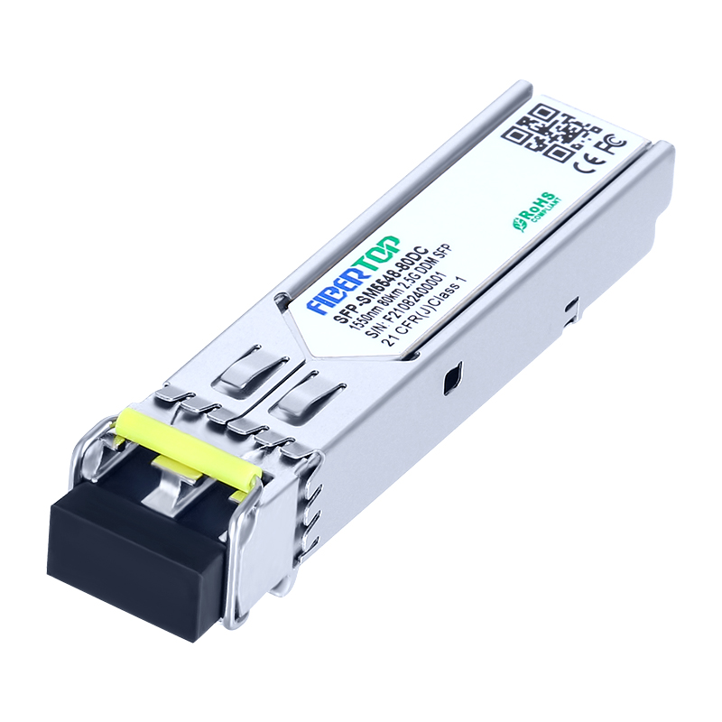 Cisco® ONS-SE-2G-L2 compatibile 2.5G ZX SFP Ricetrasmettitore SMF 1550nm 80 km LC DOM