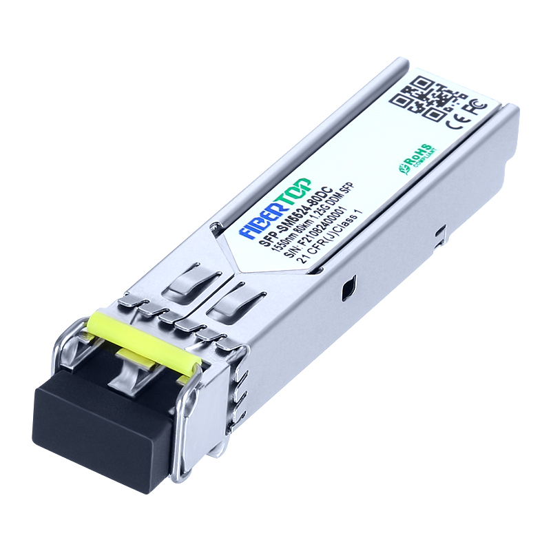 Ricetrasmettitore SFP 1000Base-ZX compatibile con Cisco® GLC-ZX-SM SMF 1550nm 80 km LC DOM