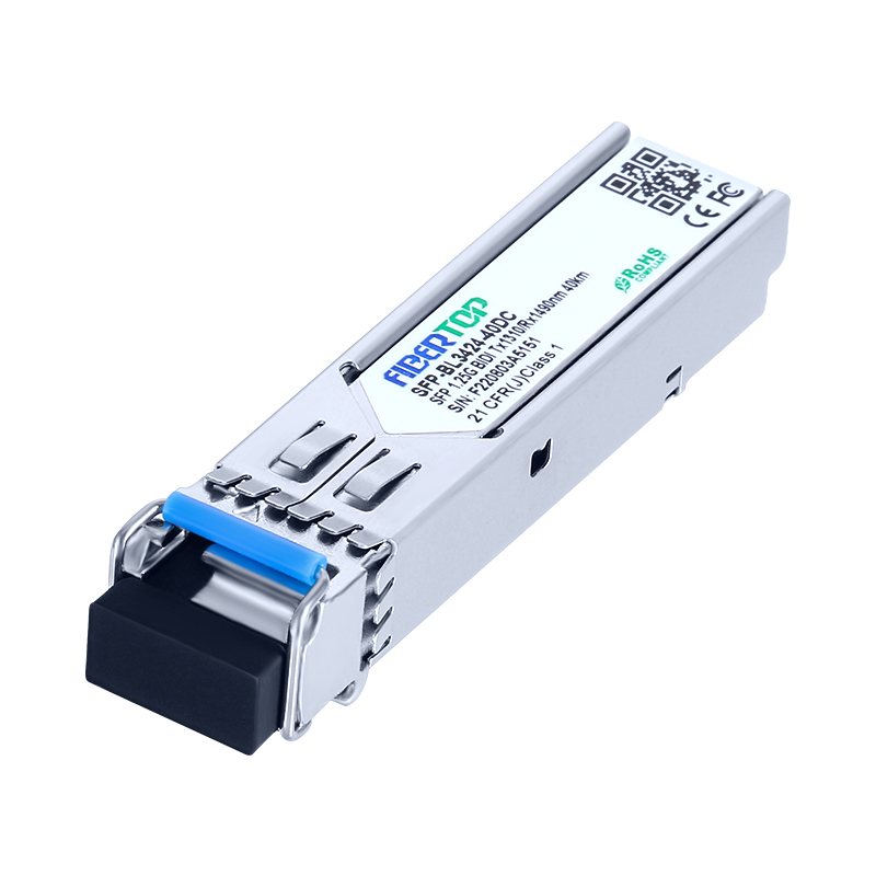 HW® LE2MGSC40DE0 Compatibile 1000Base-BX-U BIDI SFP Transceiver SMF 1310nm Tx/1490nm Rx 40km Singolo LC DOM