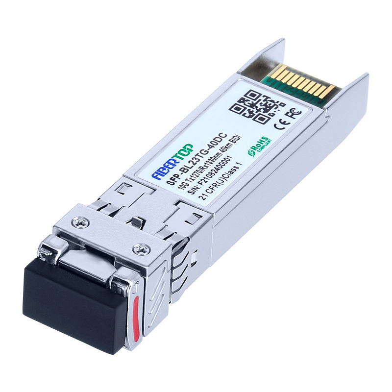 Ricetrasmettitore SFP BIDI 10G compatibile con Cisco® SFP-10G-BX40U SMF 1270nm Tx/1330nm Rx 40 km DOM LC singolo