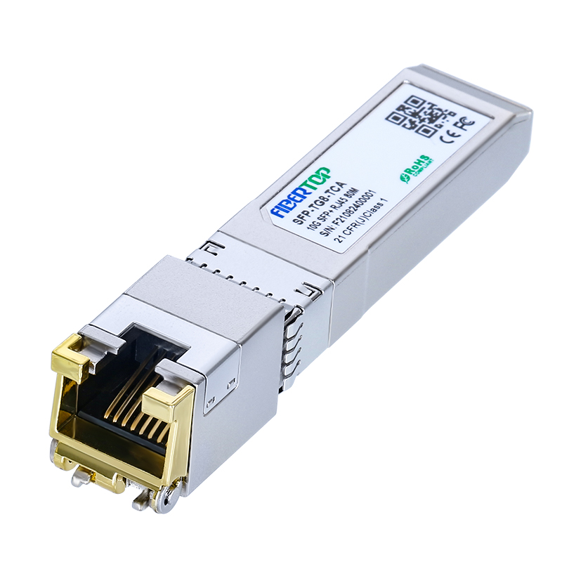 Juniper® JNP-SFPP-10GE-T80 Compatibile 10GBASE-T SFP+ Transceiver Rame RJ45 80m DOM