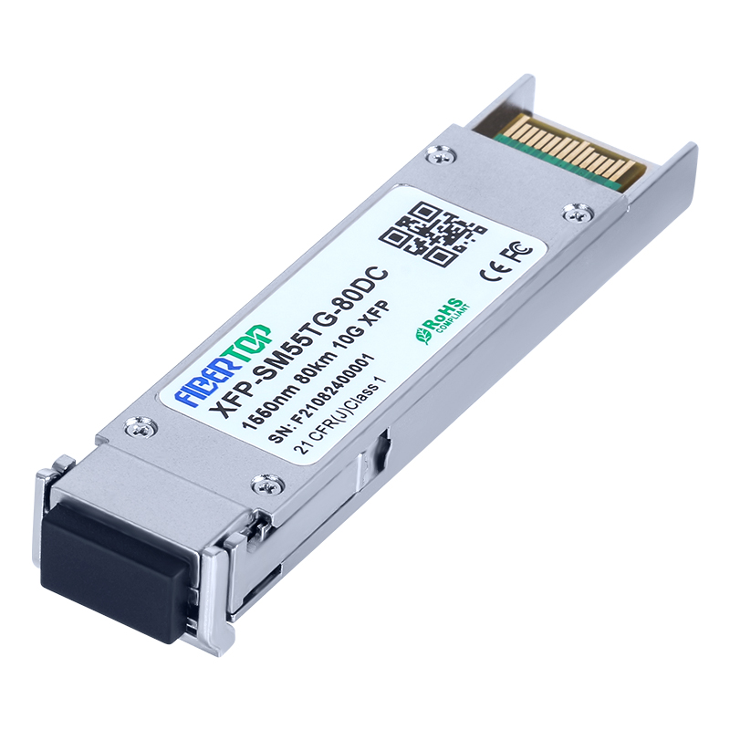 HW® XFP-STM64-SM1550-80km Compatibile 10GBASE-ZR XFP Transceiver SMF 1550nm 80km Duplex LC DOM