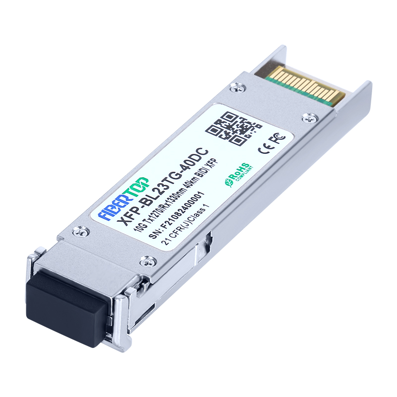 Cisco® XFP-10G-BX40U Compatibile 10G XFP BIDI Transceiver SMF 1270nm Tx/1330nm Rx 40km LC DOM