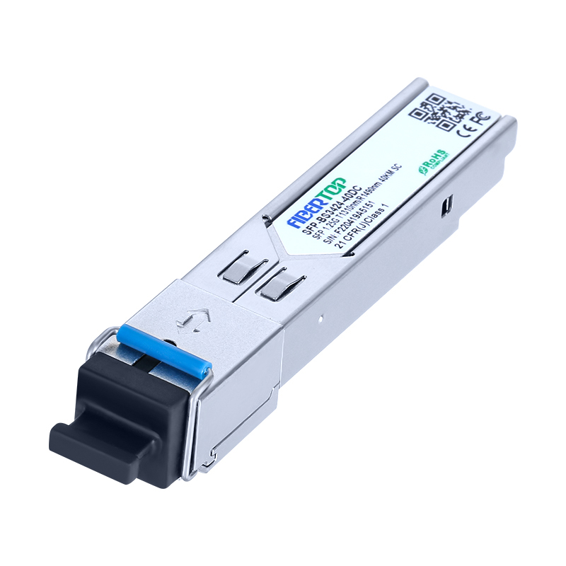 Modulo ricetrasmettitore DOM SC singolo FIBERTOP 1.25G BIDI 40 km SFP 1310 nm Tx/1490 nm Rx