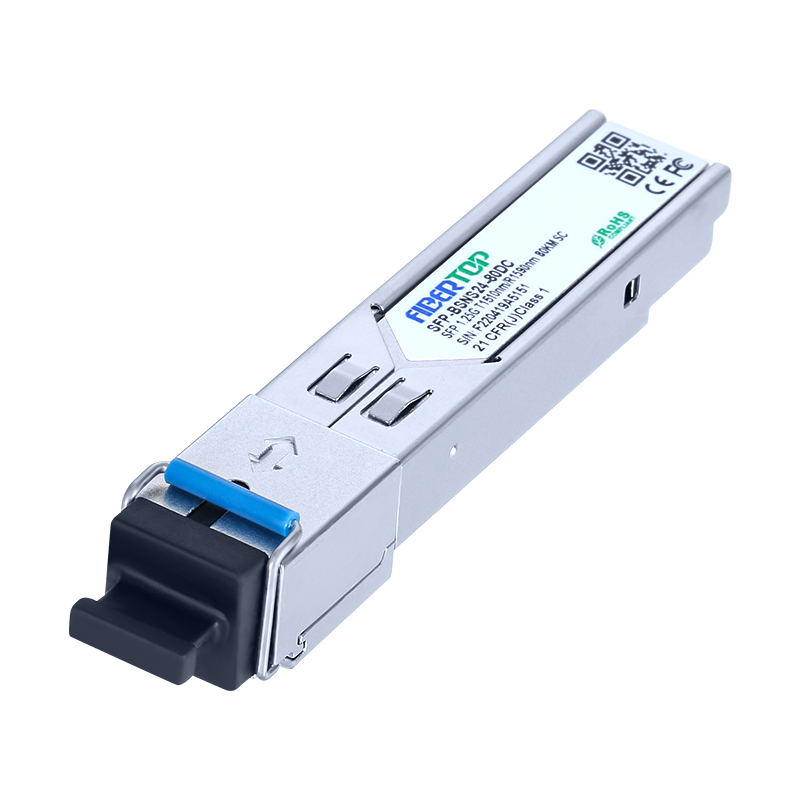 Modulo ricetrasmettitore DOM SC singolo FIBERTOP 1.25G BIDI 80 km SFP 1510 nm Tx/1590 nm Rx