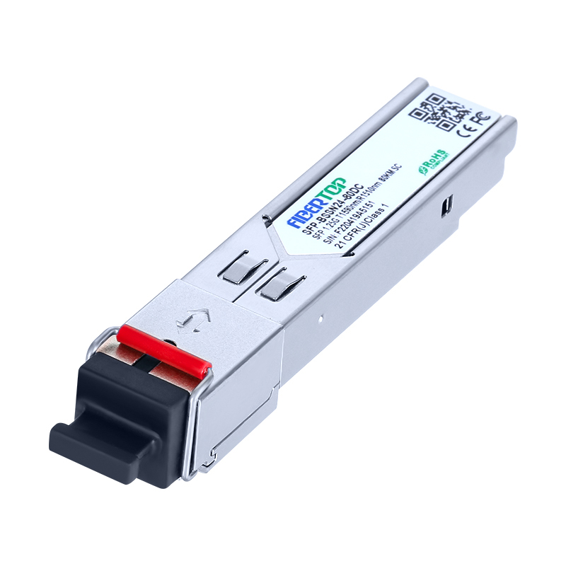 Modulo ricetrasmettitore DOM SC singolo FIBERTOP 1.25G BIDI 80 km SFP 1590 nm Tx/1510 nm Rx