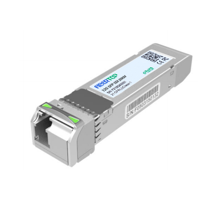 Ricetrasmettitore video SFP FIBERTOP 12Gbps BIDI SMF 1270NM/1330NM Trasmettitore e ricevitore DOM LC singolo da 20 km per SD/HD/3G/6G/12G-SDI