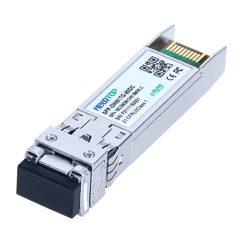 Ricetrasmettitore SFP+ 10GBase-DWDM compatibile HW® SFP-10G-ZDWT-A5 DOM LC da 80 km