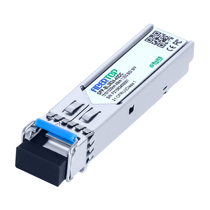 Ricetrasmettitore SFP 1000Base-BX compatibile con Cisco® GLC-BX40-U (SMF, 1310nmTx/1550nmRx, 40 km, LC, DOM)