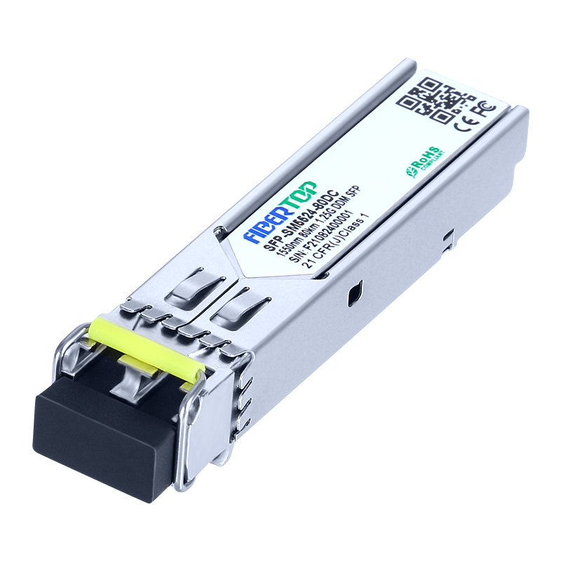 Ricetrasmettitore SFP Juniper Networks BTI-MGBIC-GZX-DD-LC 1000Base-ZX SMF1550nm 80 km LC DOM