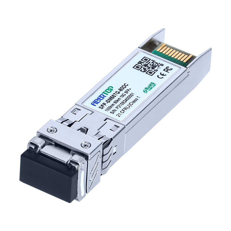 Ricetrasmettitore 10GBase-ZR SFP+ compatibile con Cisco® SFP-10G-ZR SMF 1550nm 80 km LC DOM
