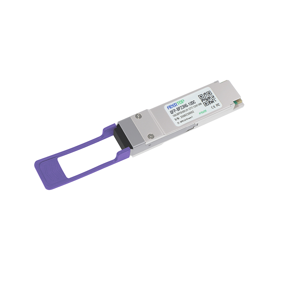 Modulo ricetrasmettitore ottico FIBERTOP 100G QSFP28 BiDi LR 10 km 1271 nm/1331 nm SM LC